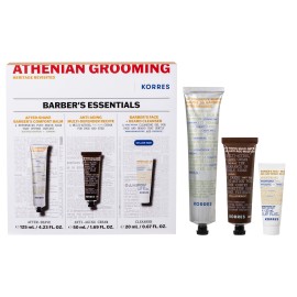 Korres PROMO Athenian Grooming Αναζωογονητικό Balm Προσώπου για Μετά το Ξύρισμα 125ml & Αντιγηραντική Κρέμα Προσώπου & Ματιών για Άνδρες 50ml & Δροσιστικό Gel Καθαρισμού για Πρόσωπο & Γένια 20ml