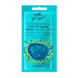 Selfie Project Shine Like a Mermaid Ενυδατική Μάσκα Προσώπου με Μπλε Glitter 12ml