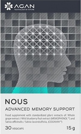 Samcos Agan Nous Advanced Memory Support Συμπλήρωμα Διατροφής Για Την Ενίσχυση Της Μνήμης 30 Κάψουλες