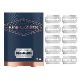 Gillette King C. Double Edge Safety Razor Blades Ξυράφια Διπλής Ακμής 10 Τεμάχια