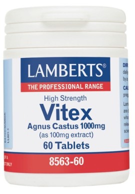 Lamberts Vitex Agnus Castus 1000mg Συμπλήρωμα Διατροφής με Εκχύλισμα Λυγαριάς 60 Ταμπλέτες [8536-60]