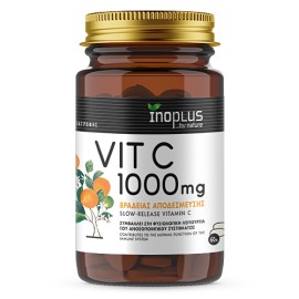 InoPlus Vit C 1000mg Slow Release για την Καλή Λειτουργία του Ανοσοποιητικού 60 Δισκία