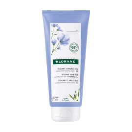 Klorane Conditioning Balm with Flax Fiber Ανάλαφρη Μαλακτική Κρέμα για Μετά το Λούσιμο με Ίνες Λιναριού για Όγκο, 200ml