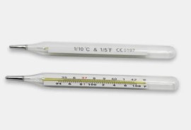 Armpit Clinical [CR.W23] Θερμόμετρο Υδραργύρου 5 Λεπτών 1 Τεμάχιο