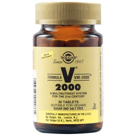 Solgar VM-2000™ Συμπλήρωμα Διατροφής με Σύμπλεγμα Πολυβιταμινών 30 Ταμπλέτες