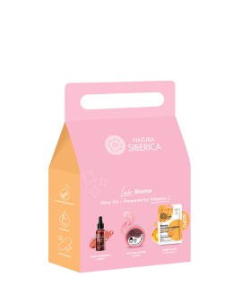 Natura Siberica PROMO Lab Biome Radiance Face Serum Ορός Προσώπου Λάμψης 30ml - Radiance Eye Patches Ματιών για Ενυδάτωση και Λάμψη 60 Τεμάχια - Vitamin C Therapy Sheet Mask Μάσκα Προσώπου για Λάμψη 1 Τεμάχιο