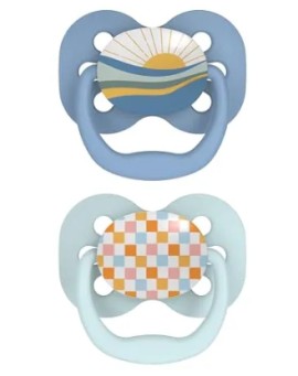 Dr Brown’s Advantage Πιπίλες Σιλικόνης για 0-6m Μπλε / Γαλάζιο 2 Τεμάχια [PA12002]
