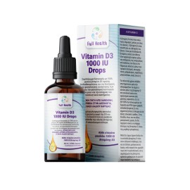 Full Health Vitamin D3 1000iu Drops για το Ανοσοποιητικό Σύστημα σε Υγρή Μορφή 50ml