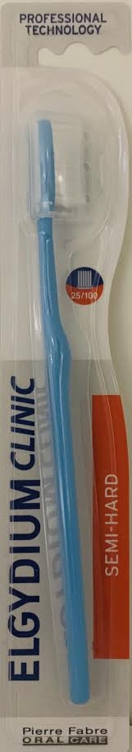 Elgydium Clinic 25/100 Οδοντόβουρτσα Μέτρια προς Σκληρή 1 Τεμάχιο