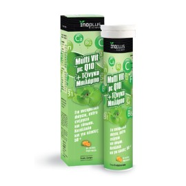 InoPlus Multi Vit Με Q10 + Gingko Biloba, 20 Αναβράζοντα Δισκία
