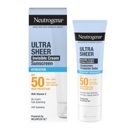 Neutrogena® Ultra Sheer Invisible Cream SPF50 Hydration Αντηλιακή Κρέμα Προσώπου για 24ωρη Ενυδάτωση 50ml