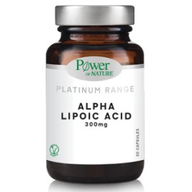 Power Of Nature Platinum Range Alpha Lipoic Acid 300mg με Αντιοξειδωτικές Ιδιότητες 30 Κάψουλες