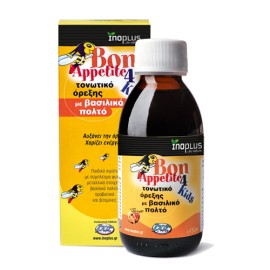 InoPlus Bon Appetite 4 kids Παιδικό Σιρόπι με Βασιλικό Πολτό, 150ml