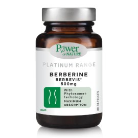Power Health Platinum Range Berberine Berbevis 500mg για τον Μεταβολισμό 30 Κάψουλες