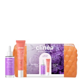 Clinea PROMO Bio-Retinol Reset Αντιγηραντικός Ορός Προσώπου με Ρετινόλη για Λάμψη 30ml & Anti Puff Stuff Eye Cream Κρέμα Ματιών Προσφέρει Λάμψη, Μειώνει τις Σακούλες 15ml & Νεσεσέρ