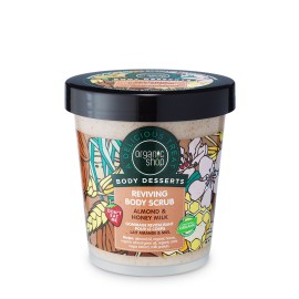 Natura Siberica Organic Shop Body Desserts Almond & Honey Milk Αναζωογονητικό Απολεπιστικό Σώματος Αμύγδαλο - Μέλι και Γάλα 450ml