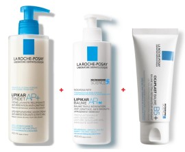 La Roche Posay Bundle Lipikar Syndet AP+ Κρέμα Καθαρισμού Σώματος 400ml - Lipikar Baume AP+M Κρέμα για το Ατοπικό Έκζεμα - Κνησμό 400ml - Cicaplast Baume B5+ Αναπλαστική Κρέμα για Πρόσωπο - Σώμα 100ml