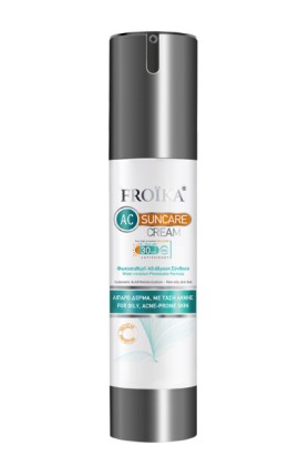 Froika Suncare AC Cream SPF30 Αντιηλιακή Κρέμα Προσώπου Κατά της Ακμής 50ml