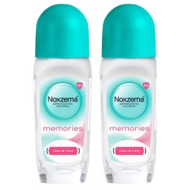 Noxzema PROMO Memories Clean & Fresh Γυναικείο Αποσμητικό Roll on 2x50ml