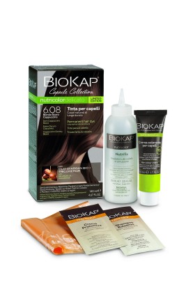 Biokap Nutricolor Delicato No6.08 Dark Cappuccino Blond Βαφή Μαλλιών Ξανθό Σκούρο 140ml