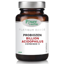 Power of Nature Billion Acidophilus Combined 5 Εξειδικευμένος Συνδυασμός 5 Προβιοτικών Στελεχών 30 Κάψουλες