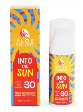 Aloe Colors Into The Sun SPF30 Face Sunscreen Αντηλιακή Κρέμα Προσώπου μη Λιπαρή Υφή 50ml