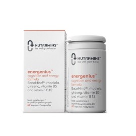 Nutramins Energenius Συμπλήρωμα Διατροφής για την Καλή Λειτουργία του Εγκεφάλου 60 Κάψουλες