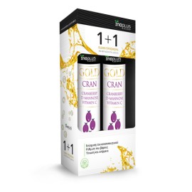 Inoplus PROMO Gold Cran Συμβάλλει στην Ομαλή Λειτουργία του Ουροποιητικού Συστήματος Κεράσι 2x20 Αναβράζοντα Δισκία