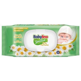 Μωρομάντηλα Babylino Χαμομήλι Χωρίς Άρωμα με Καπάκι 54 Τεμάχια