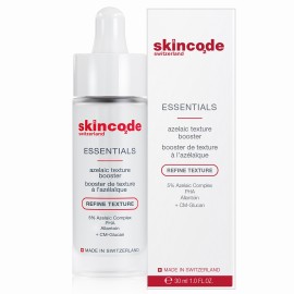 Skincode Essentials Azelaic Texture Booster Ορός Ελαφριάς Απολέπισης για Λεία Επιδερμίδα 30ml