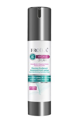 Froika AC Hydra Cream Πλούσια Ενυδατική, Καταπραϋντική Κρέμα, για Ευαίσθητη & με Τάση Ακμής Επιδερμίδα 50ml
