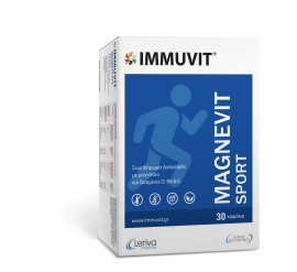 Leriva Magnevit Sport Συμπλήρωμα Διατροφής Μαγνησίου Για Τις Κράμπες 30 Κάψουλες [Νέα Συσκευασία]