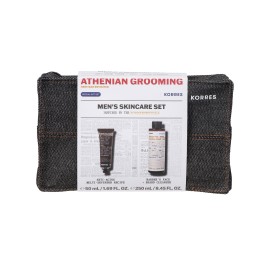 Korres PROMO Mens Skincare Σετ Athenian Grooming Αντιγηραντική Κρέμα Προσώπου & Ματιών για Άνδρες 50ml & Δροσιστικό Gel Καθαρισμού για Πρόσωπο & Γένια 250ml & ΔΩΡΟ Νεσεσέρ