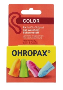 Ohropax Ωτοασπίδες Color SNR:35db 8 Τεμάχια