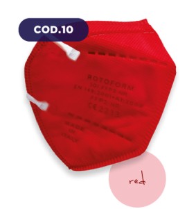 Sibilla Μάσκα Προστασίας FFP2 Κόκκινο 10 Τεμάχια