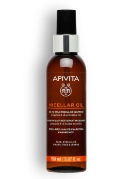 Apivita Micellar Oil Λάδι σε Γαλάκτωμα Καθαρισμού για Πρόσωπο, Μάτια & Χείλη 150ml