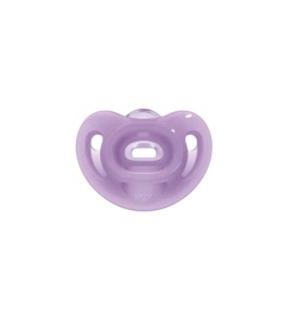 Nuk Sensitive Πιπίλα 100% Μαλακή Σιλικόνη για 6-18m+ Χρώμα Μώβ 1 Τεμάχιο