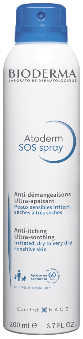 Bioderma Atoderm SOS Αντικνησμώδες Spray με Καταπραϋντική Δράση για το Πολύ Ξηρό & Ευαίσθητο Δέρμα 200ml