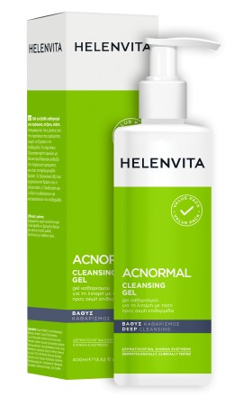 Helenvita ACNormal Cleansing Απαλό, Αφρίζον Gel Καθαρισμού Προσώπου για Λιπαρές και με Τάση Ακμής Επιδερμίδες 400ml