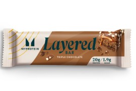 MyProtein Layered Protein Bar Πρωτεϊνική Μπάρα 6 Στρώσεων με Γεύση Triple Chocolate 60gr