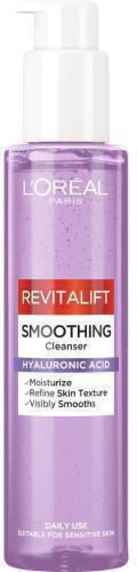 LOreal Paris Revitalift Smoothing Cleanser Gel Καθαρισμού Προσώπου με Υαλουρονικό 150ml