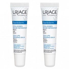 Uriage PROMO Bariéderm Cica Lips Repairing Επανορθωτικό Balm Χειλιών 2x15ml