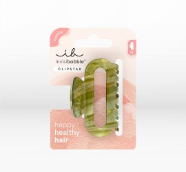Invisibobble Clipstar M  Evergreen Κλάμερ Μεσαίου Μεγέθους Λαδί 1 Τεμάχιο