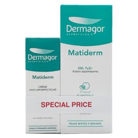 Dermagor PROMO Matiderm Crème Anti-imperfections Κρέμα για Διόρθωση των Ατελειών 40ml - Matiderm Gel Purifiant Καθαριστικό Προσώπου 200ml [Ειδική Τιμή]