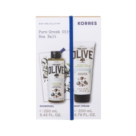 Korres PROMO Pure Greek Olive Θαλασσινό Aλάτι Αφρόλουτρο 250ml & Ενυδατική Κρέμα Σώματος 200ml