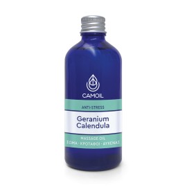 Zarbis Camoil Geranium Calendula Anti Stress Massage Oil Ευεξία & Χαλάρωση 100ml