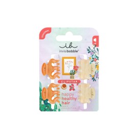 Invisibobble Clipstar Xs Oasis Petit Citrus Μικρά Κλάμερ Μαλλιών 4 Τεμάχια