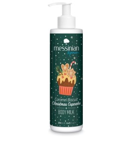 Messinian Spa Caramel Biscuit Christmas Cupcake Body Milk Ενυδατικό Γαλάκτωμα Σώματος 250ml