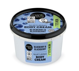 Natura Siberica Organic Shop Nurturing Body Cream Blueberry And Blackberry Ενυδατική Κρέμα Σώματος για Όλες τις Επιδερμίδες 250ml