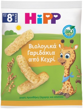 HiPP BIO Γαριδάκια από Κεχρί από τον 8ο Μήνα 30gr